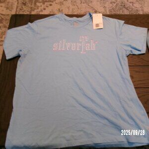 NEW Levi's Silvertab T-Shirt Mens XL Turquoise LOGO Graphic Tee Short Sleeve